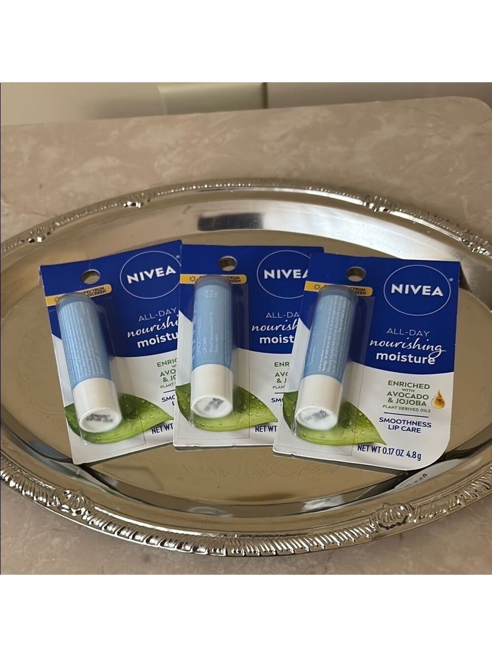 Nivea All-Day Nourishing Lip Balm Set of 3